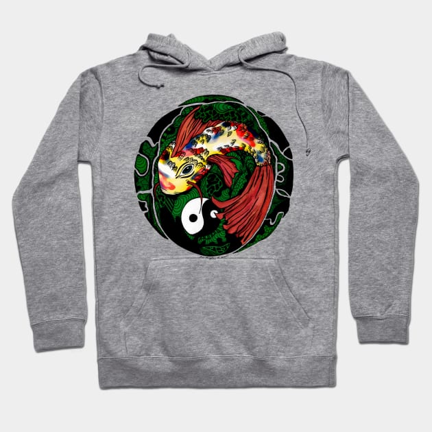 Koi of Balance Emerald Edition Hoodie by kenallouis